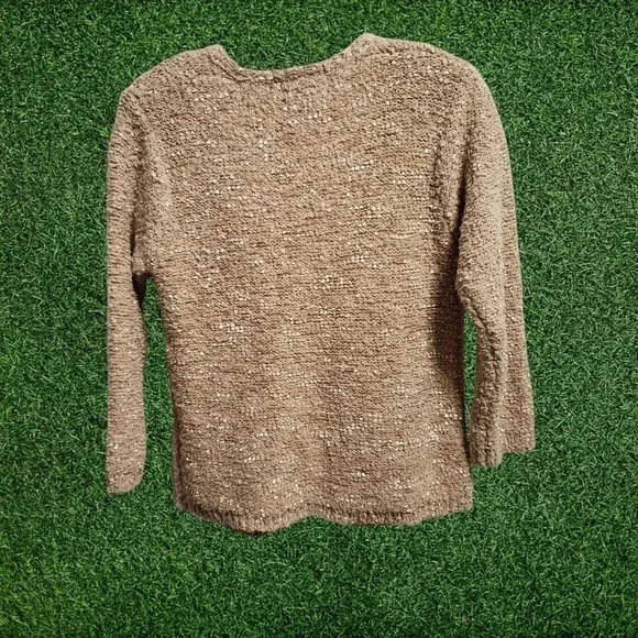 Style me petites popcorn cardigan size S  mocha - Picture 4 of 7